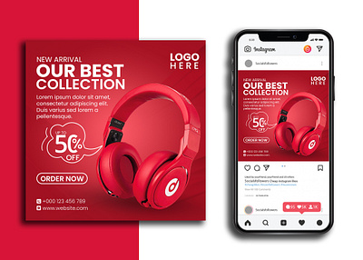 Headphone Social Media Post Banner Design banner banner design banners creative poster graphic design headphone headphone ad headphone ad designs headphone ad poster headphone banner headphone banner ad headphone poster headphone social media design headphone social media post headphone social post poster poster design posters social media design