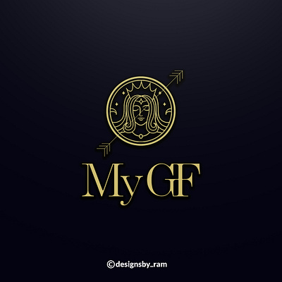 My GF Logo animation app art branding clean design flat illustration logo ui