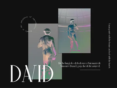 David - Michelangelo adobexd art design graphic design illustration michelangelo photoshop poster typography vector