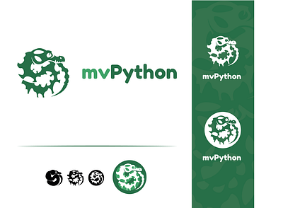 mvPython animal dailylogochallenge design illustration illustrator logo nature python snake vector wild