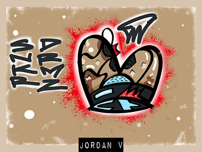 Jordan V x _SNKRDRMZ design illustration