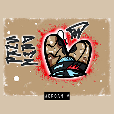 Jordan V x _SNKRDRMZ design illustration