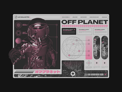 LVI GalacticX UI 3d acid design astronaut brand brand identity branding concept future grid identity layout space ui uiux ux web design website website design