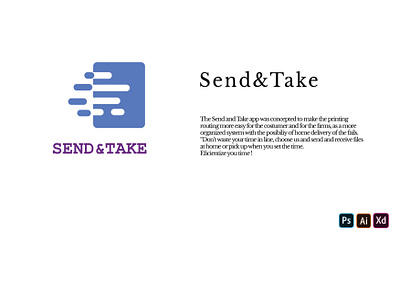 Send&Take App app appdesign branding graphic design logo