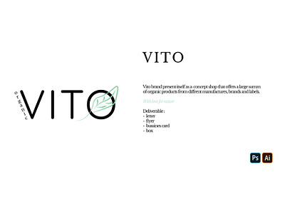 Vito branding design designers illustration logo organic ui