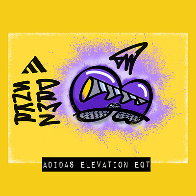 Adidas Elevation EQT x _SNKRDRMZ design illustration
