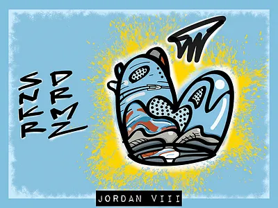 JORDAN VIII x _SNKRDRMZ design illustration