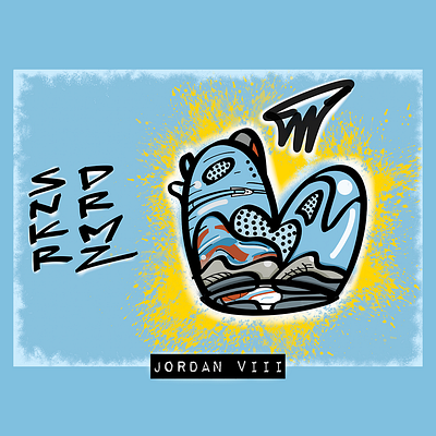 JORDAN VIII x _SNKRDRMZ design illustration