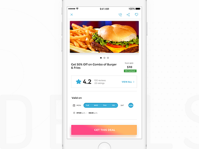 Deals Details app deal details mobile