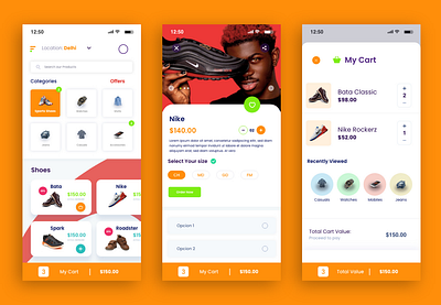 Ecommerce ui/ux Design adobe xd appui ecommerce