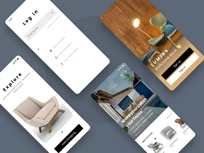 Lumens concept cool design furniture interior light minimal ui ux