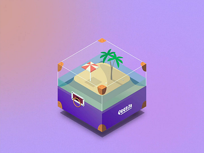 Box design animation blue branding design fun illustration logo modern ui ui design