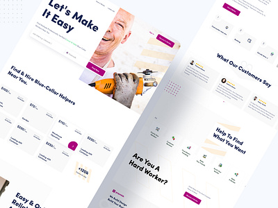 Find Worker Nearby You || Grapeslab anupdeb creative dribbble best shot find job find worker grapeslab greapeslabteam homepage job finder landing page ui ux web web design website worker finder