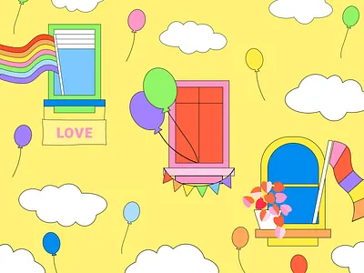 Doodle Stickers for Pride🌈 branding design illustration illustration design illustrations illustrations／ui illustrator logo ui ux