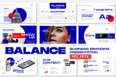 Balance - Presentation Templates 3d animation branding clean colorful company corporate design graphic design illustration logo modern motion graphics multipurpose photography pitch deck presentation template website