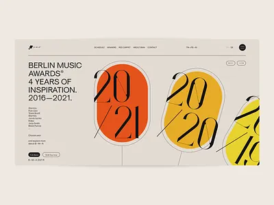 Berlin Music Awards figma ui