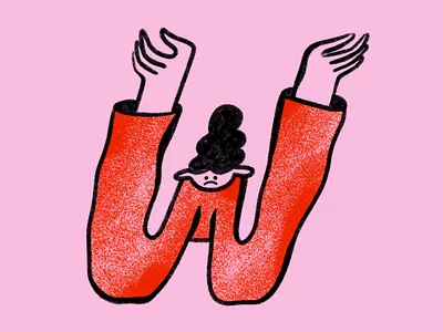 36 days of type // letter W 36daysoftype character characterdesign colourful design digitalillustration illustration illustrator letter w