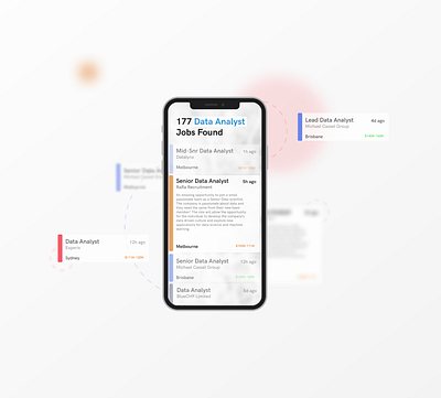 Job Board board design job minimal ui web