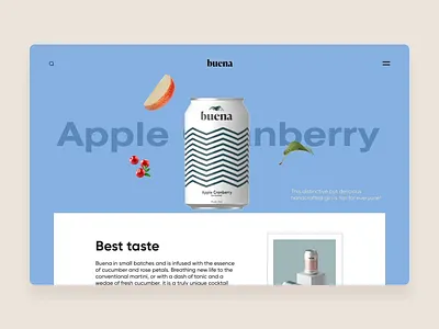 Buena Store Interaction 3d animation app application best design cart clean commerce ecommerce landing list motion graphics scroll shop smooth store trend web website