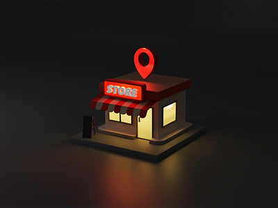 Mini Store 3d animation app blender capture design dribbble best shot lighting mini motion graphics product design render room service smo smooth animation store ui ux website