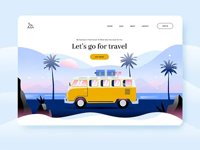 Travel Landing Page adventure design graphic design illustration landingpage travel travellandingpage typography uiux uiuxdesign uiuxdesigner