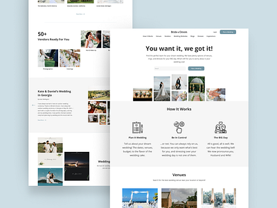 Wedding Planner Website bride groom organizer product design web design wedding wedding planner
