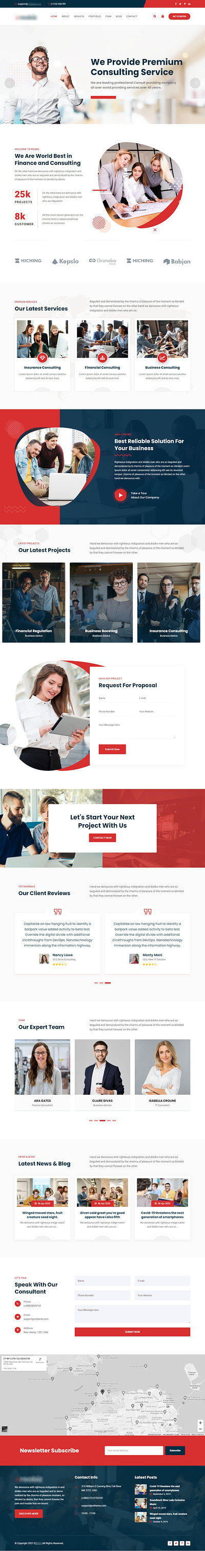 Consulting Website Homepage design illustration typography ui ux