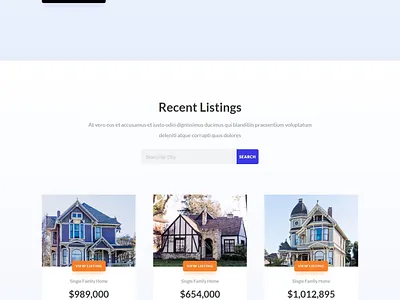 Real Estate Homepage branding design illustration logo typography ui ux