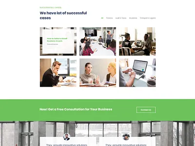 Modern Website Design for Consulting Agency design illustration logo ui ux vector wordpress
