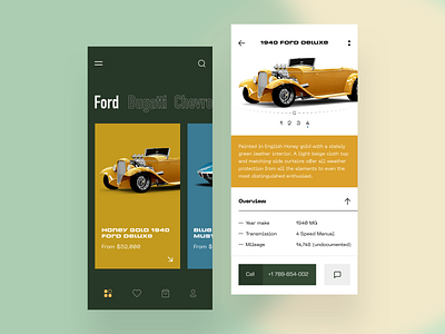 Classic Cars classic cars design exotic luxury minimal product design trend ui uidesign userexperiencedesign userinterface uxui
