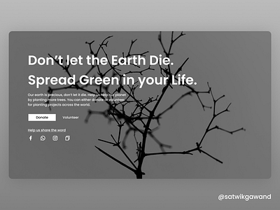 049 - Landing Page concept concept design design figma landing page monochrome uidesign web