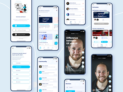 Interview App design ui ux