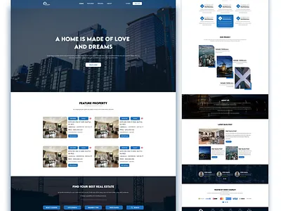 Real Estate - Landing Page Design | Brand New Real Estate branding design graphic design landing page landingpage real estate ui web design website