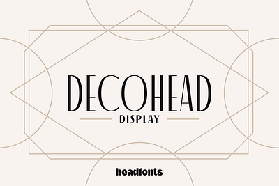 Decohead Display clean font custom design font graphic design headfonts minimal style modern sans serif font type typeface typography