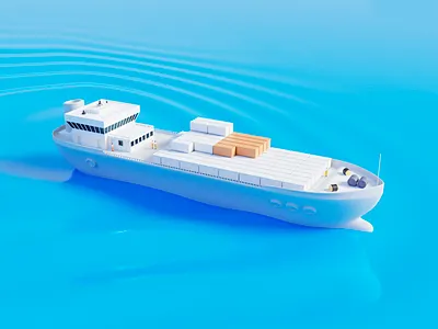 ⛴ Tanker 3D 3d cargo design digital graphic design illustration plastic tanker ui water