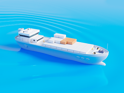 ⛴ Tanker 3D 3d cargo design digital graphic design illustration plastic tanker ui water