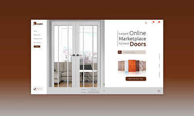 Dorjabd-Online Marketplace for Doors branding e commerce site landing page marketplace for doors ui design website design