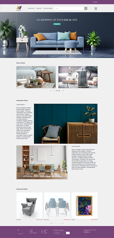 Furniture Store design ux