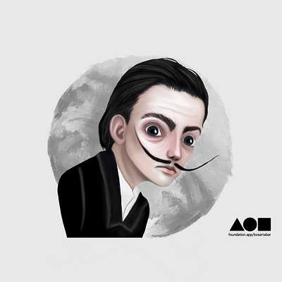 The great Salvador Dali animation character design design digital painting digitalart illustration nft nftart nftartist nfts photoshop