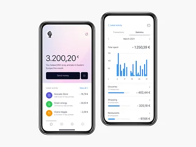 mobile banking anoshko app banking clean design ios minimal mobile native ui ux