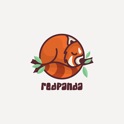 redpanda animals animation branding design flat illustration logo panda redpanda typography ui ux vector