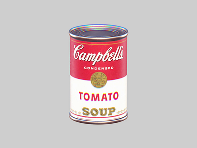 Week 22 - Tomato Soup 3d andy warhol animation arnold campbells design illustration isometric logo loop maya modern art moma motion pop art popart soup can tomato tomato soup warhol