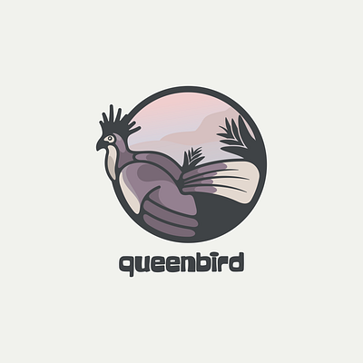 queen bird animation bird branding design flat illustration logo typography ui ux vector