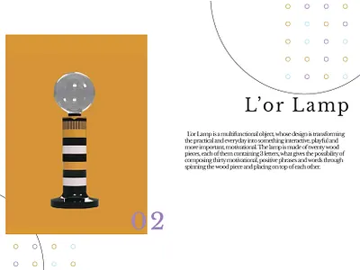 L'or Lamp Concept design education lamp lighting design motivation nightlamp