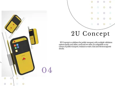 2U Concept bus design public transportation ticket trip validation validation