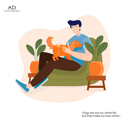 DOG IS LOVE adobe advertising branding design flat graphic design illustration logo photoshop ui vector