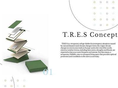 T.R.E.S Concept crisis design emergency design emergency situation refuge shelter social good