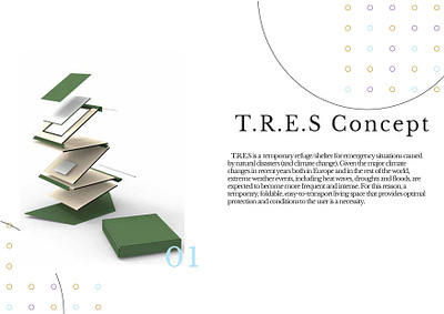 T.R.E.S Concept crisis design emergency design emergency situation refuge shelter social good