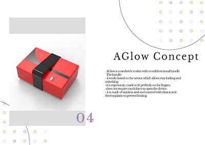 AGlow Concept appliances design industrial design kitchen red sandwich maker