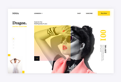 Ninja Landing Page ui behance brand branding clothing brand design dribble fashion design flat design graphic design illustration landing page ui minimal mockup modern design ui user experience user interface ux wireframe